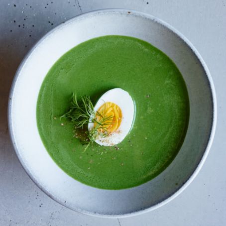 Creamy Spinach Soup with Dill