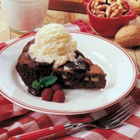 Brownie Pie A la Mode Recipe