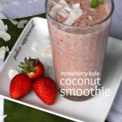 Paleo Strawberry-Kale Coconut Smoothie