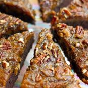 Pumpkin Pie Brownie with a Crunchy Pecan Crust