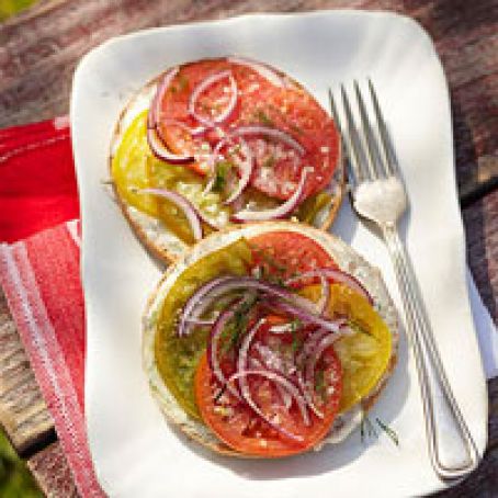 Fresh Tomato Sandwiches