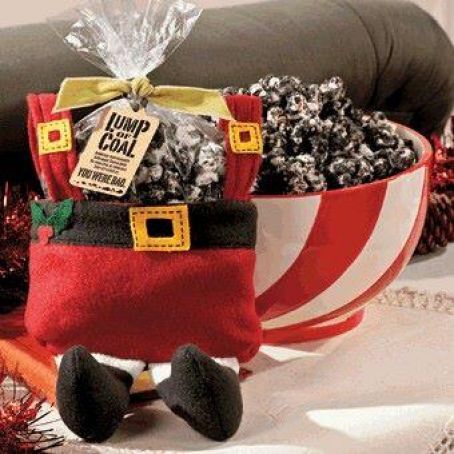 Christmas Coal Popcorn