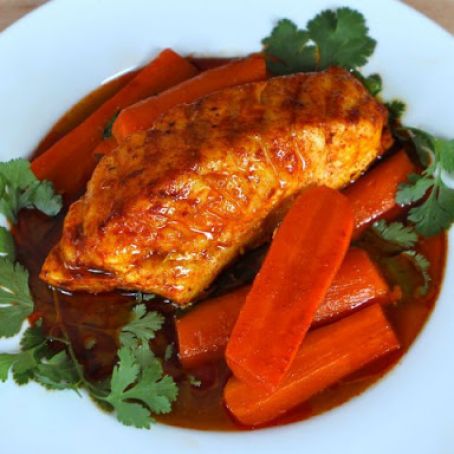 Smoked Paprika Fish with Carrots