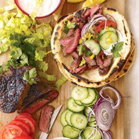 Sliced Steak Gyros