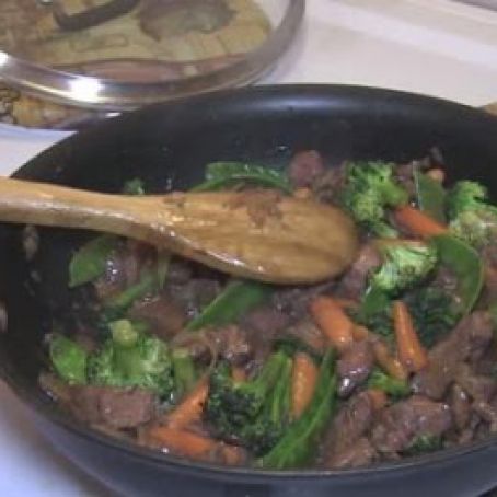 Oyster Sauce Beef and Chinese Pea Pods