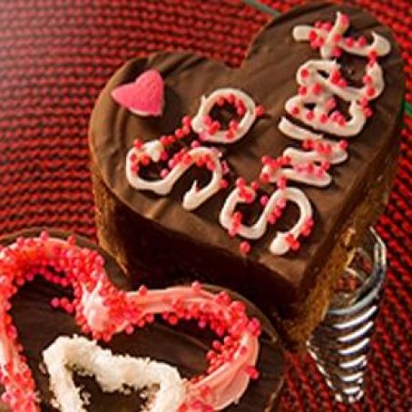 Valentine Message Brownies