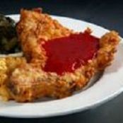Deep Fried Pork Chops with Sweet and Spicy Red Pepper Jelly