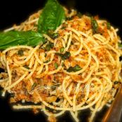 Spaghetti with Toasted Garlic Breadcrumbs