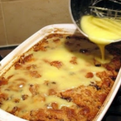 Bread Pudding with Vanilla Sauce