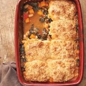 Minestrone and Parmesan Biscuit Potpie