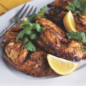 Brick-Grilled Cornish Hens