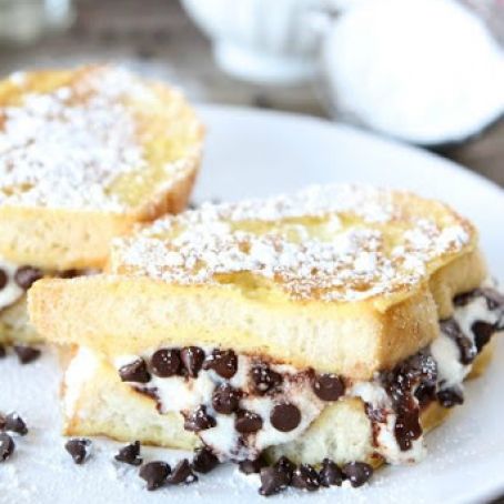 Cannoli Stuffed French Toast