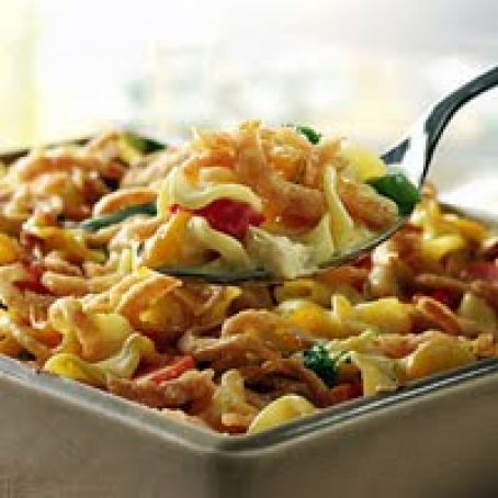 Crunchy Onion Chicken & Noodle Dinner