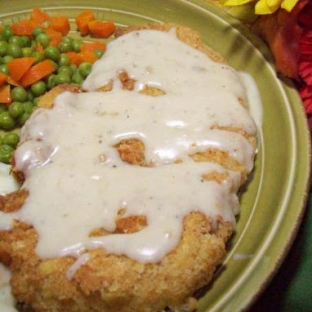 Chicken-Fried Steak (Chicken) With Creamy Gravy