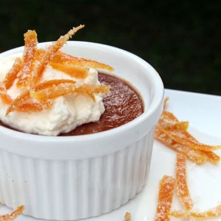 Brown Sugar Custards with Cointreau Cream