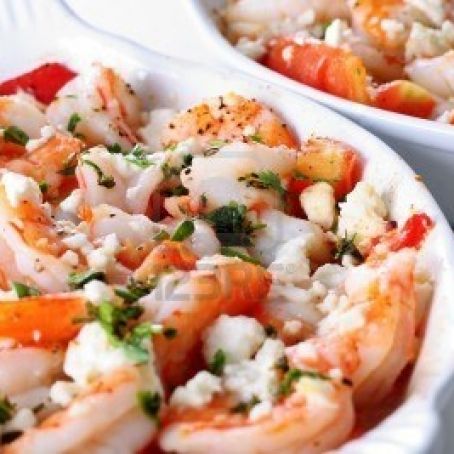 Roasted Shrimp and Feta