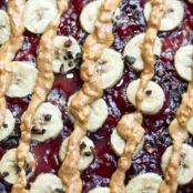Peanut Butter, Jam & Banana Breakfast Pizza