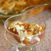 Boozy Caramel Apple Bread and Butter Pudding