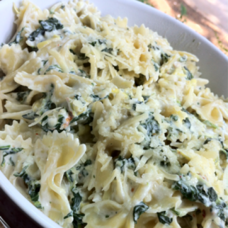Spinach Artichoke Pasta