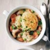 Slow-Cooked Chicken with Herbed Biscuits