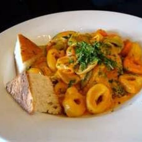 Pressure Cooker Tortellini & Chicken in Parmesan Cream Sauce