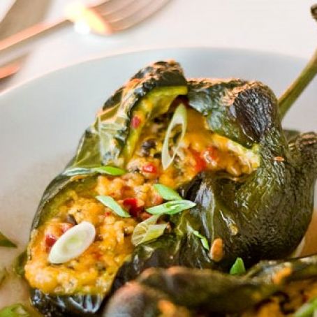 Stuffed Pasilla Peppers