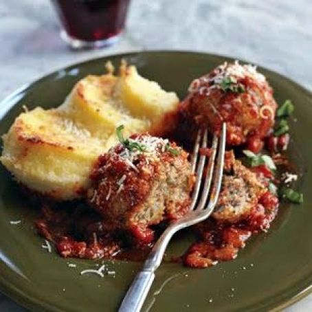 Roman-Style Meatballs with Gnocchi alla Romana