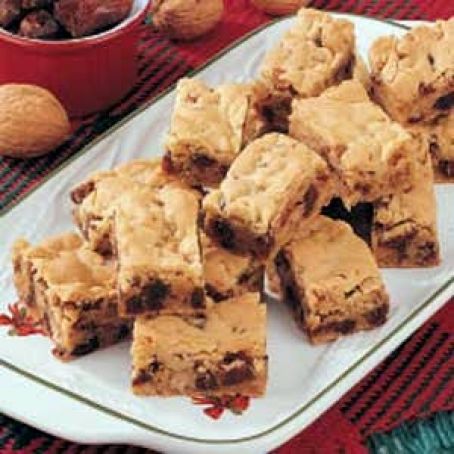 Chewy Date Nut Bars