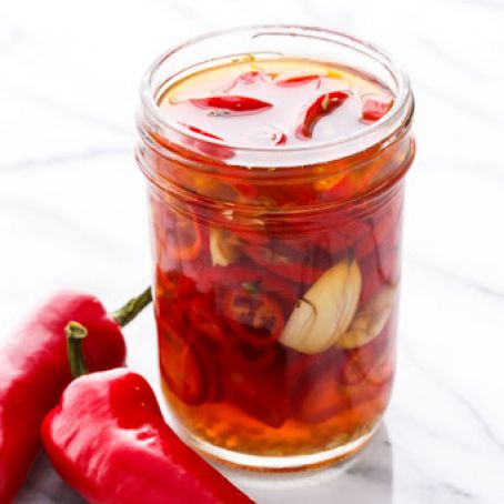 Spicy Refrigerator Pickled Peppers
