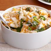 Easy Cauliflower & Broccoli au Gratin