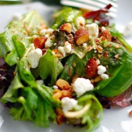 Smoked Almond and Goat Cheese Salad