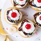 Banana Split Cupcakes