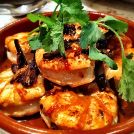 Gambas al ajillo (Spanish -style garlic shrimp)