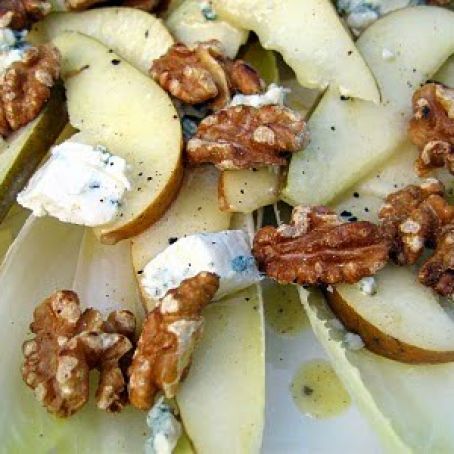 Endive, Pear and Roquefort Salad