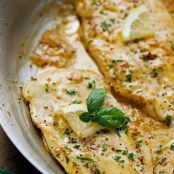 Chicken with Lemon Garlic Cream Sauce