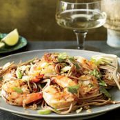 Soba Noodles with Grilled Shrimp and Cilantro