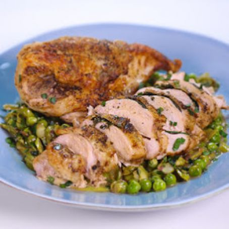 Clinton Kelly's Herb Butter Chicken with Asparagus and Peas