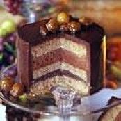 Chocolate Chestnut Torte with Chocolate Cognac Mousse