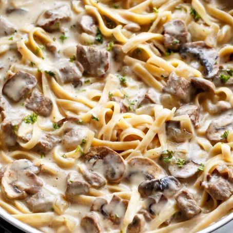 Creamy Beef and Mushroom Stroganoff