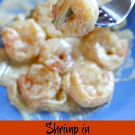 Shrimp in Jalapeno Cream Sauce
