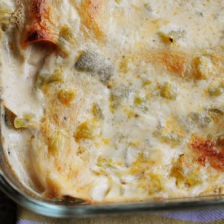 White Chicken Enchiladas