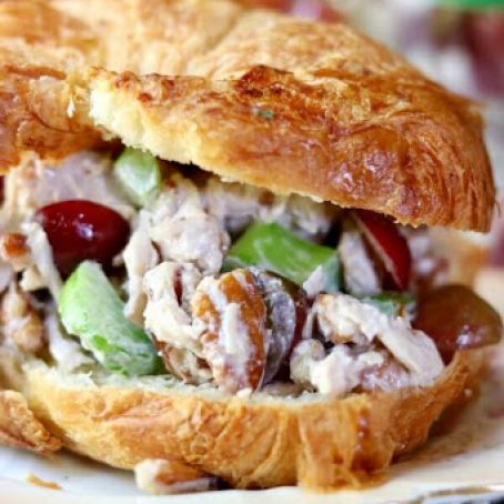 Southern CHICKEN SALAD SANDWICH RECIPE WITH GRAPES AND PECANS