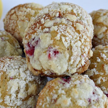 Lemon Raspberry Streusel Muffins