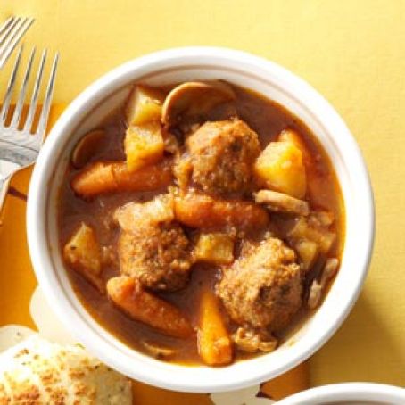 All-Day Meatball Stew Recipe
