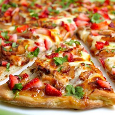 Strawberry Balsamic Pizza with Chicken