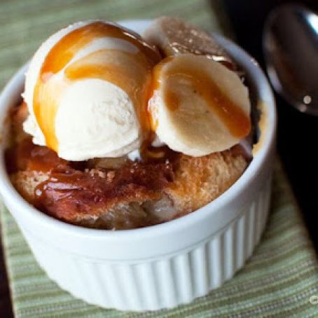 Banana Cinnamon Bread Pudding