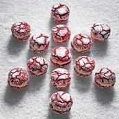 Red Velvet Crackle Sandwich Cookies