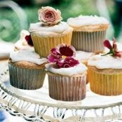 Lemon Angel Food Cupcakes