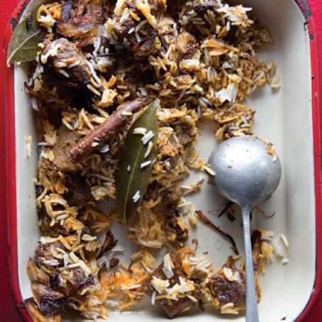 Sindhi Biryani (Spiced Goat and Rice Pilaf)