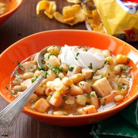 White chili chicken stew